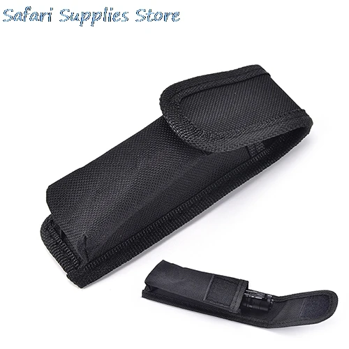 Nylon Waist Belt Hunting Bag Flashlight Pouch LED Flashlight Holster Torch Pouch Outdoor Tactical  Tool 1PCS