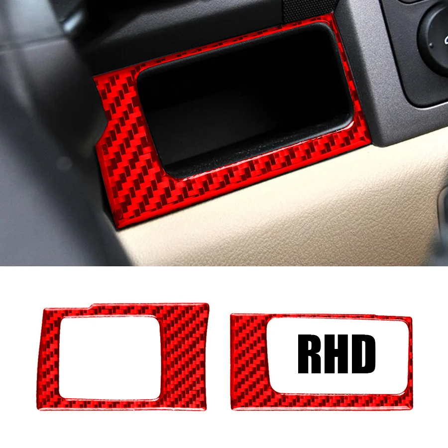 Wooeight 100% Real Carbon Fiber Center Control Gear Shift Drink Holder Panel Frame Cover Protective Trim For Honda CRV 2007-2011