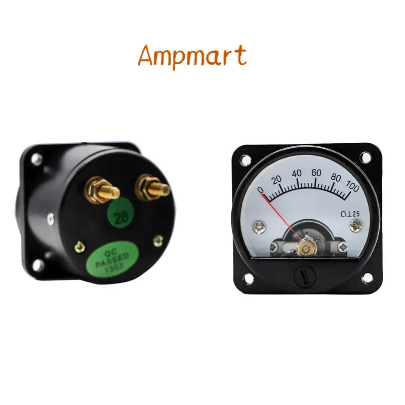 Ampmart 1 Stück SO45 Panel Meter DC 100MV Schwarz für 300B 2A3 845 Röhrenverstärker – Detail 4