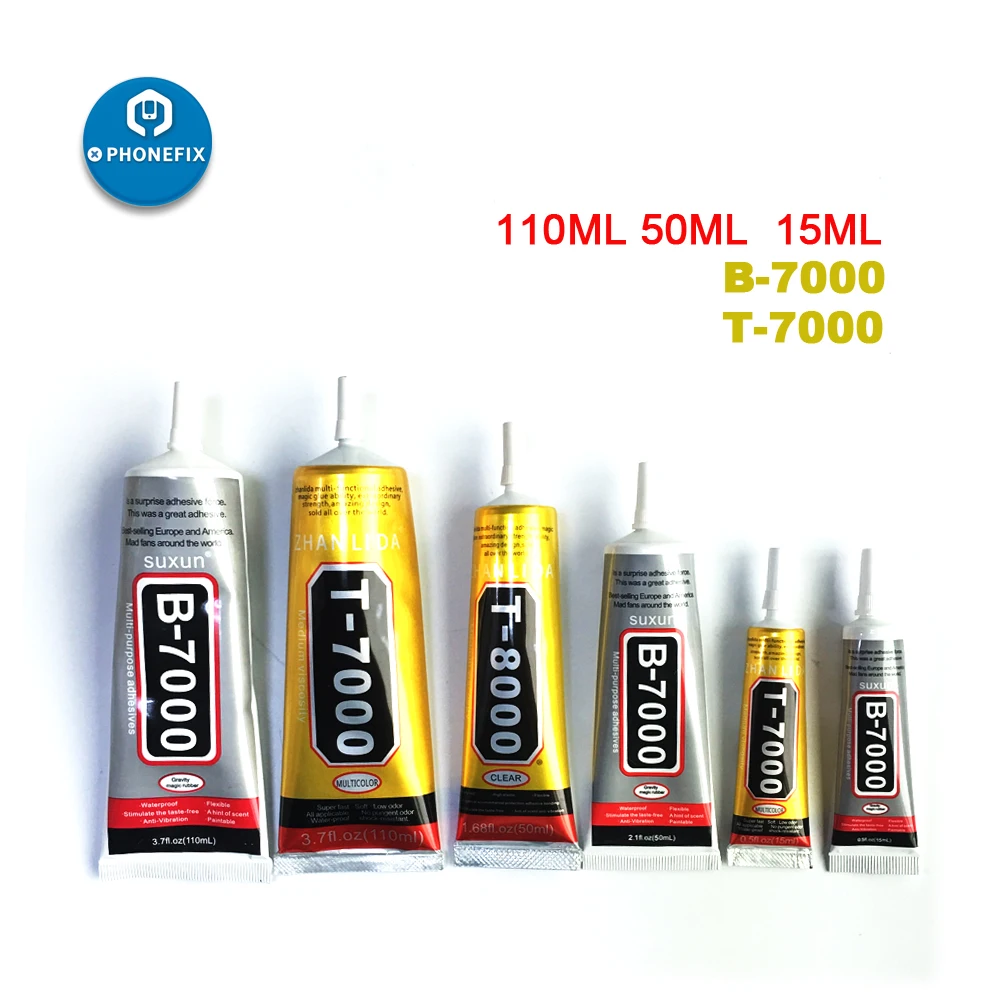 Multipurpose Adhesive Super Glue B7000 T7000 B8000 LCD Display Frame Glue for Mobile Phone Screen Glass Repair Liquid Epoxy Glue