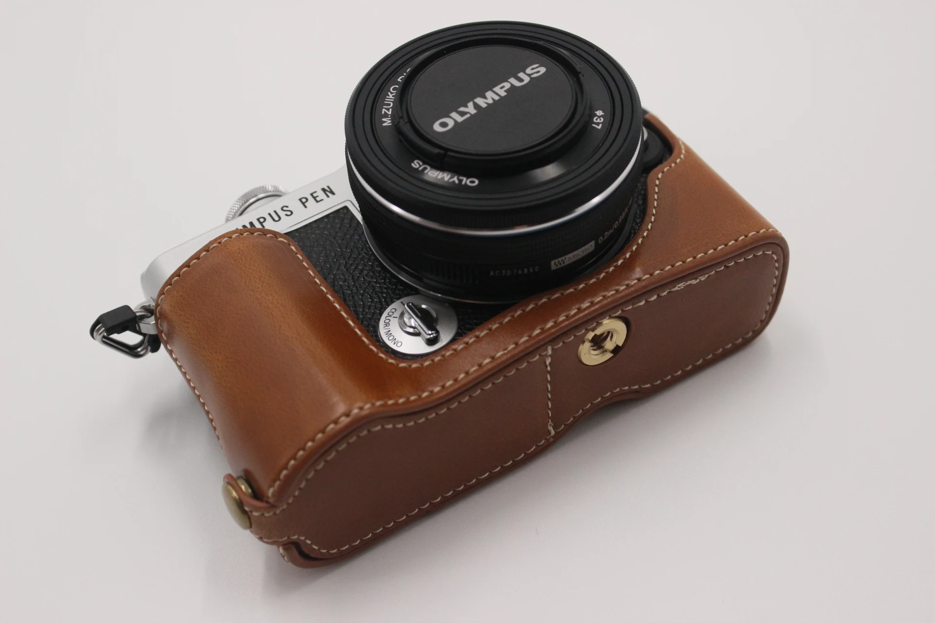 لأوليمبوس القلم E-P7 مايكرو حقيبة كاميرا واحدة واقية بو الجلود الحال ep7 مقبض قاعدة قذيفة