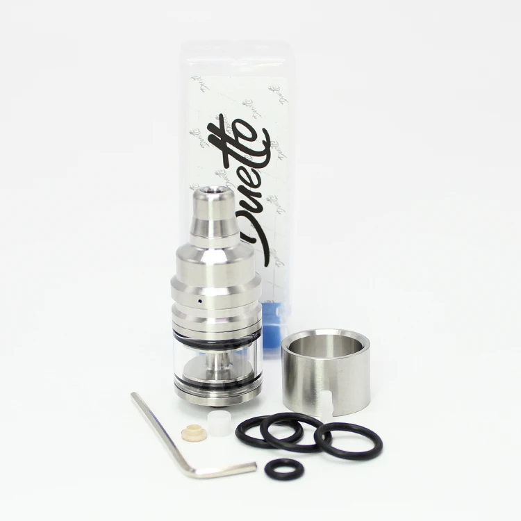 SXK Duetto Lucido Style rta 22mm 2,5ml 316 SS mtl atomizer zbiornika na 510 gwintów vape mods e-papieros