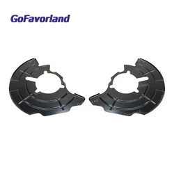 Front LH RH Brake Dust Disc Backing Plate Mopar Black 52090433AC 52090432AC For Jeep Commander Grand Cherokee Iii (Wk) 2005-2010