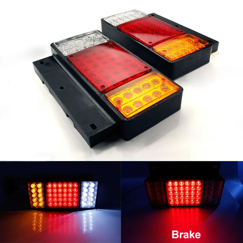 

2pcs/set 50LED 12/24V Rear Tail Light Lamp For ISUZU Elf Truck NPR NKR NHR 1984+ IP66 Waterproof