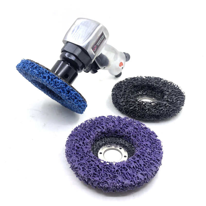 5 "Poly Streifen Disc Schleif Rad Farbe Peeling Rost Entferner weld splatter Sauberes Schleifen Räder Langlebig Winkel Grinder Auto lkw