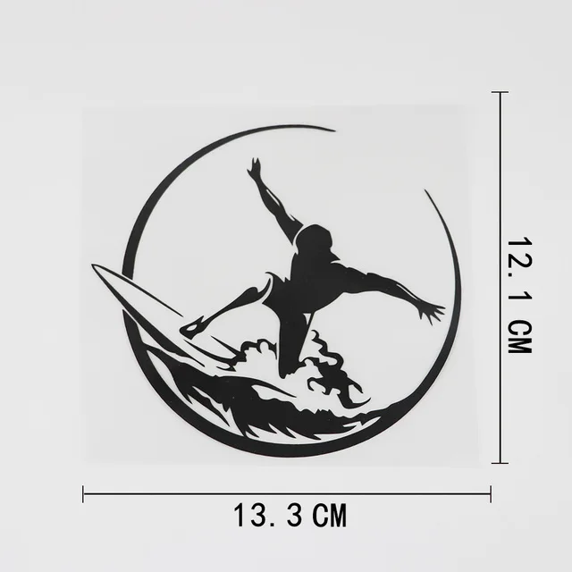 

13.3CMX12.1CM Surf Surfing Extreme Sport Decal Vinyl Car Sticker