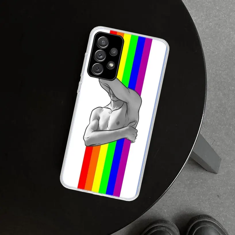 Gay Lesbian LGBT Rainbow Pride Phone Case for Samsung Galaxy A15 A25 A35 A55 A14 A24 A34 A54 A04S A13 A23 A33 A53 A03S A52 A12 A