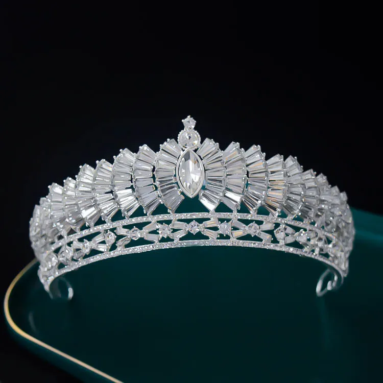 Himstory-Tiaras de boda de nuevo diseño, Tocado de Novia, joyería para el cabello, coronas de Reina, Tocado de Novia, accesorios para el cabello