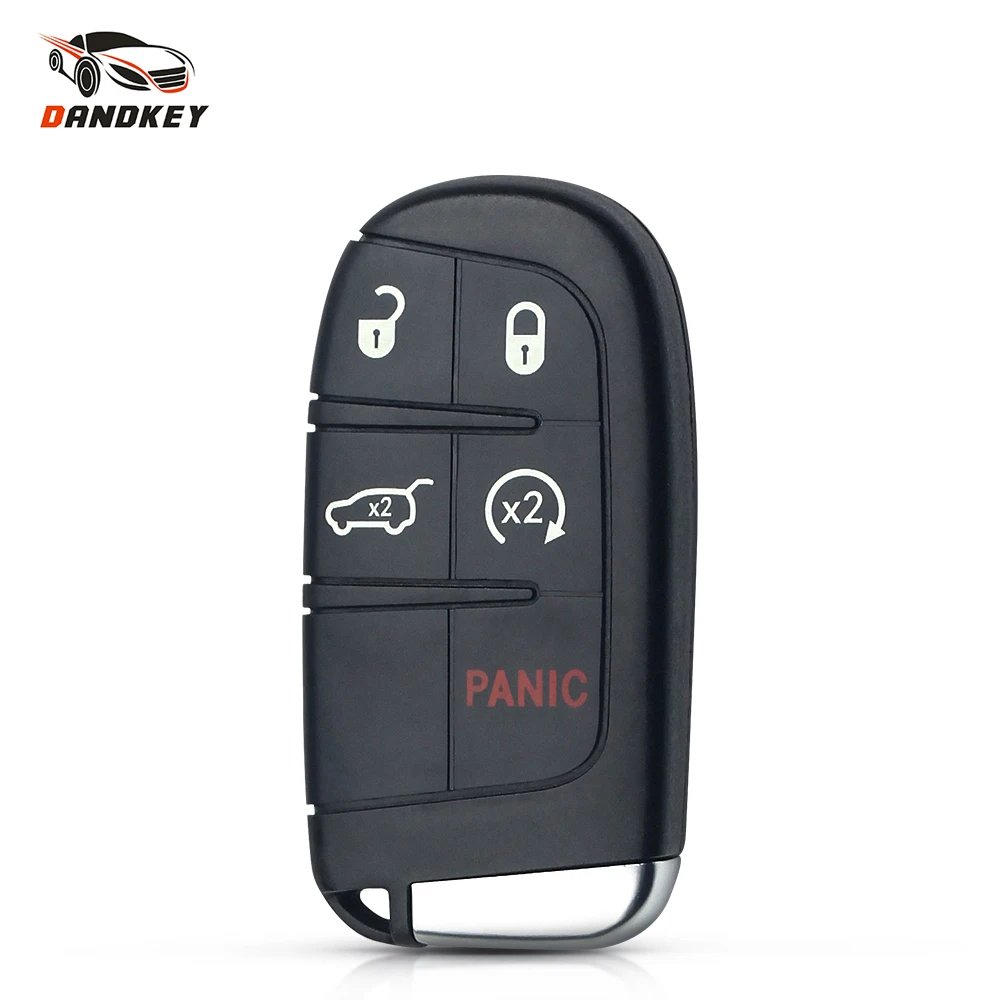 

Dandkey Fob 5 Buttons Uncut Blade Remote Car Key Shell For Dodge Journey Charger Dart Challenger Durango Jeep Grand Cherokee