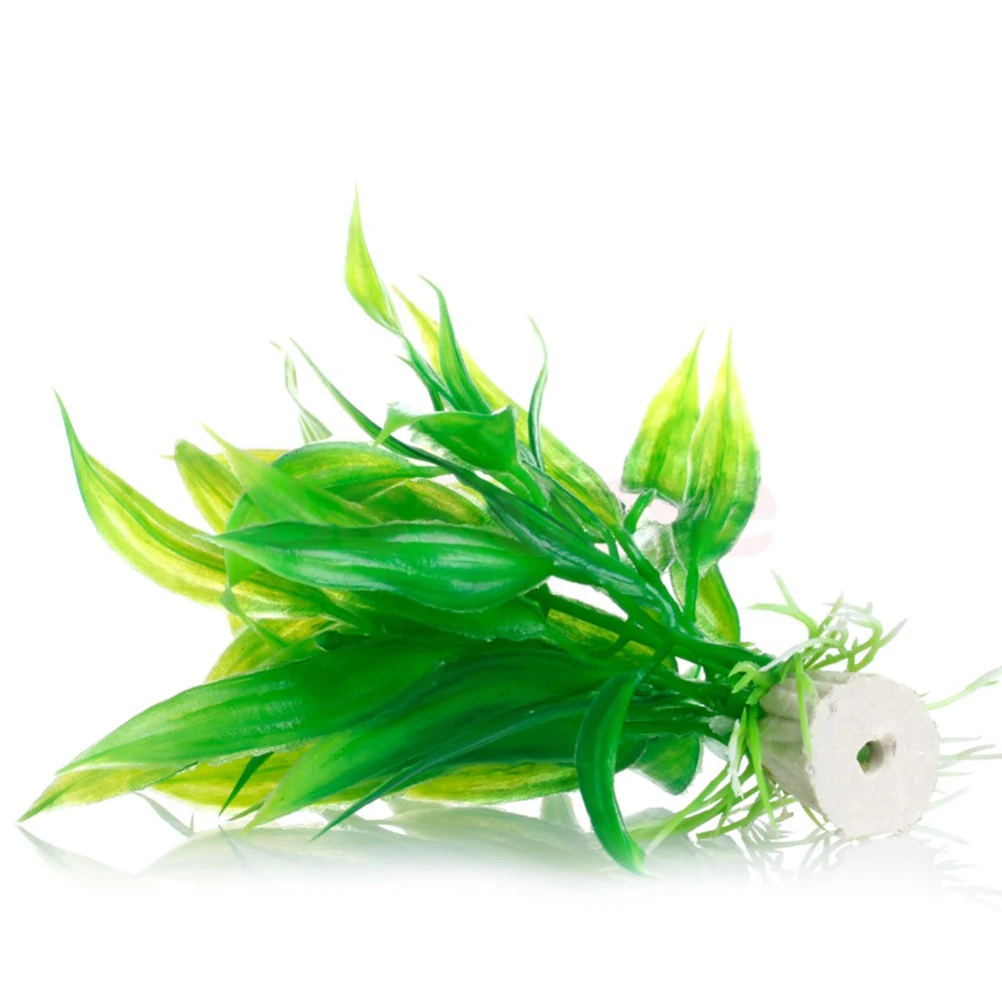 15 CENTIMETRI/10 CENTIMETRI Subacquea Artificiale Pianta Acquatica Ornamenti Per Acquario Serbatoio di Pesce Verde Acqua Erba Paesaggio Decorazione