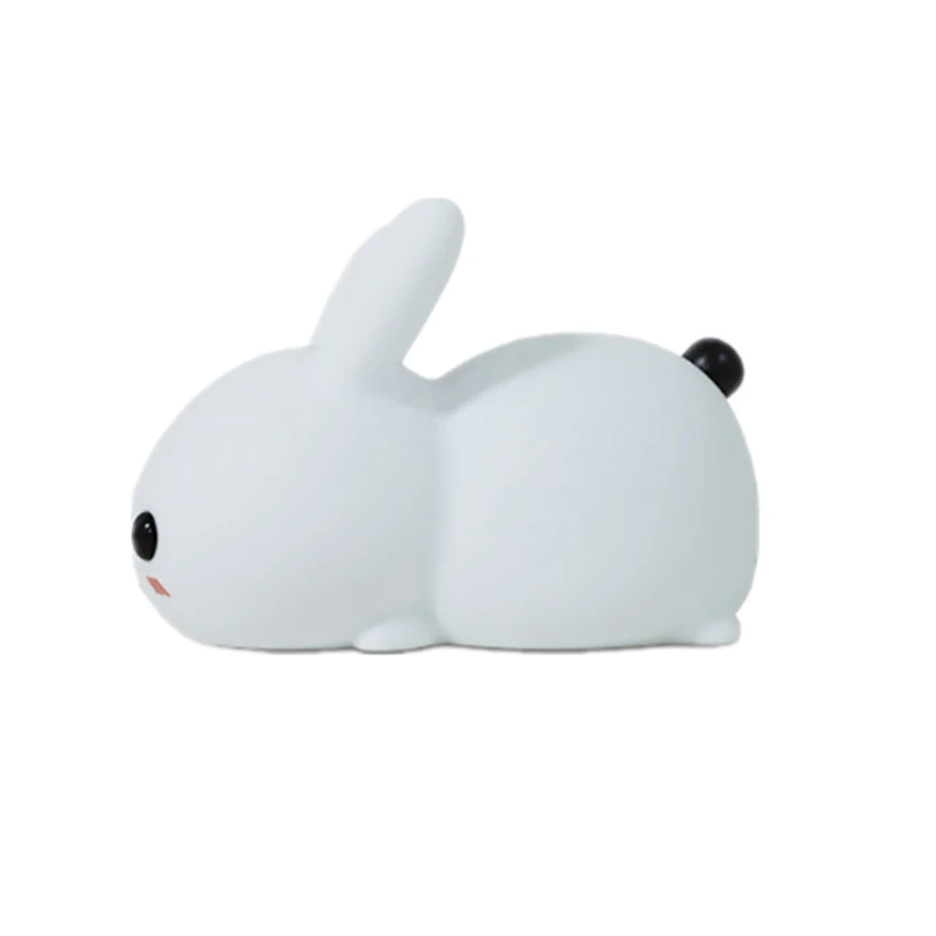 

Silicone Rabbit LED Night Light USB Charging LED Nursery Night Lights for Kids Color Changing Nightlight Lamp Baby Gift