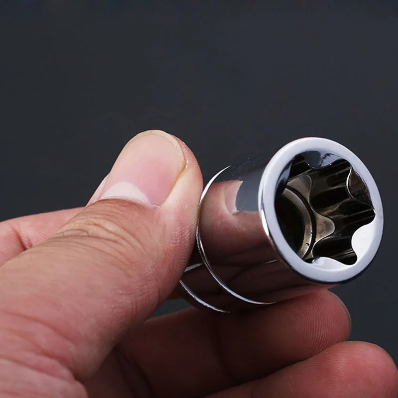 Juego de enchufes E4-E24 Torx para reparación de automóviles, llave de cabeza tipo E de 1/4 ", 3/8" y 1/2 ", llave de cabeza Allen, herramientas de enchufes universales, 14 Uds.