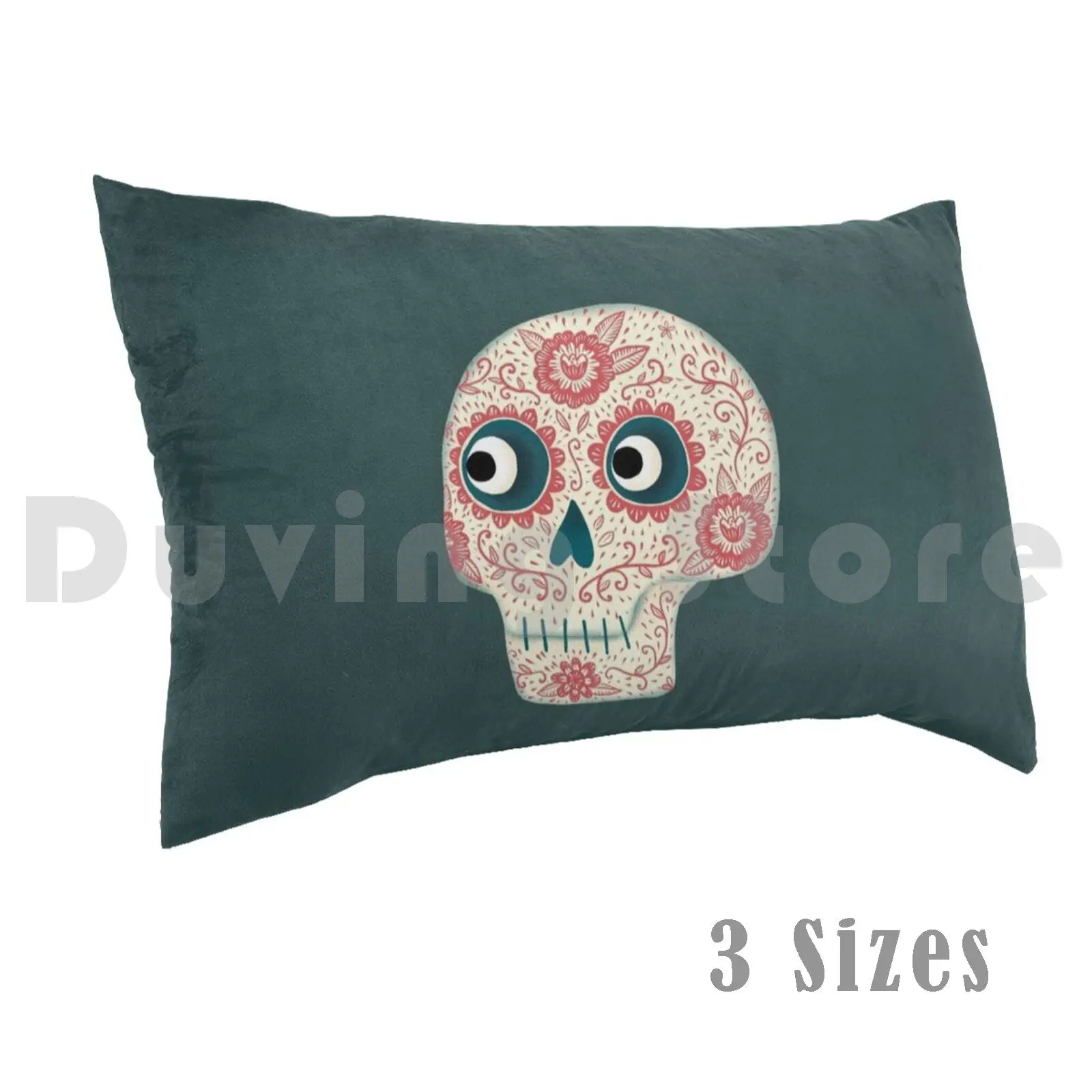 

Мексиканская наволочка Dia De Los Muertos Day Of The Dead с принтом 35x50 Череп Мексика День мертвых Did De Los