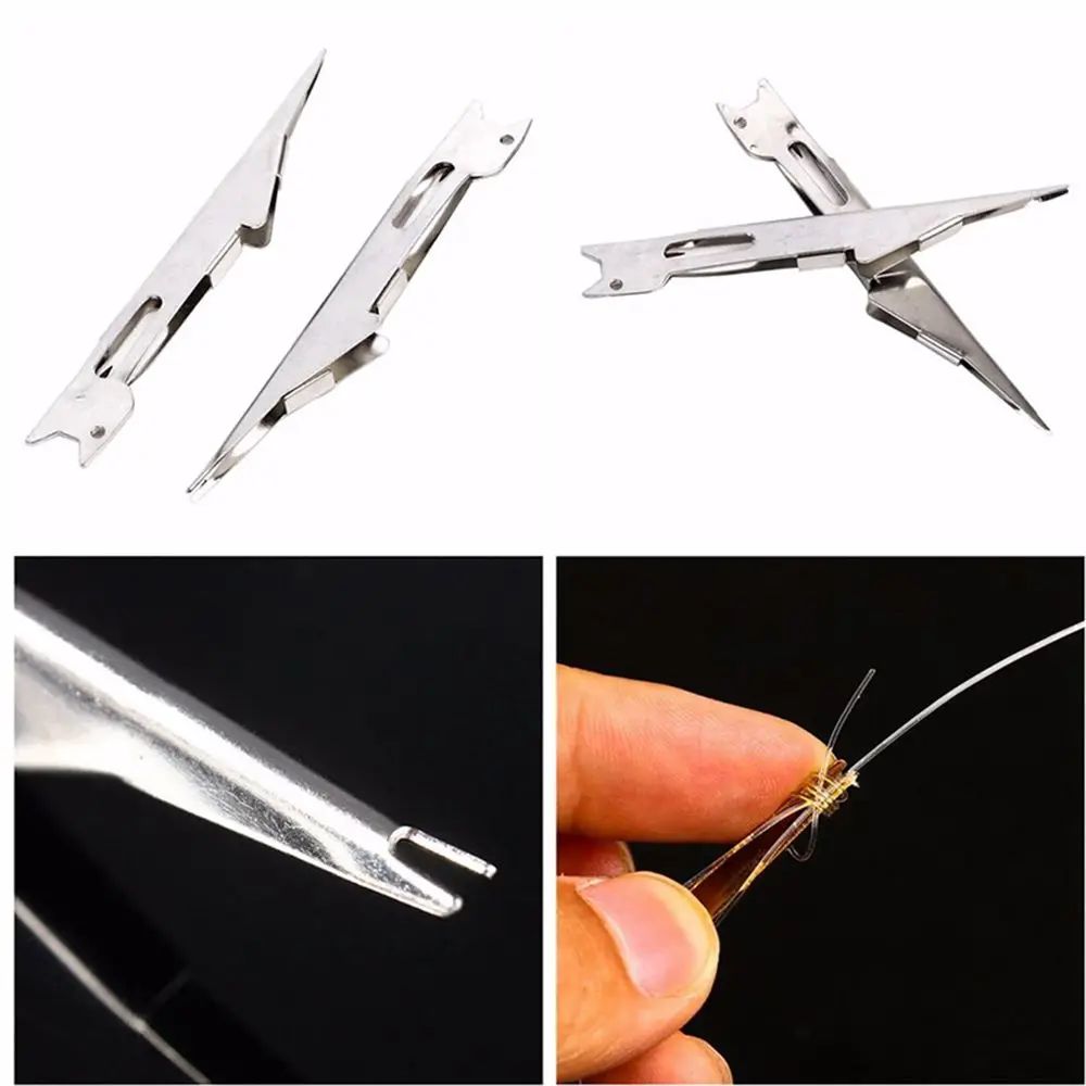 Sharp Snip Stainless Steel & Plastic Fast Hook Nail Knotter Fly Fishing Clippers Line Cutter Quick Knot Tying Tool