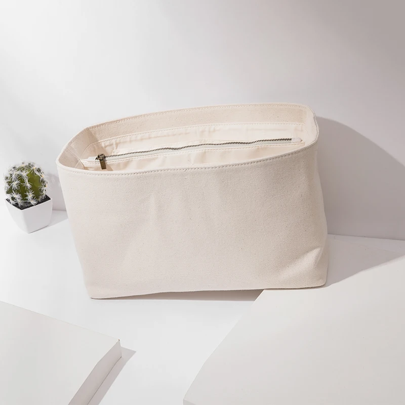 Canvas liner bag support is suitable for enlarged tote bag, middle bag, zipper storage bag, and cosmetic bag