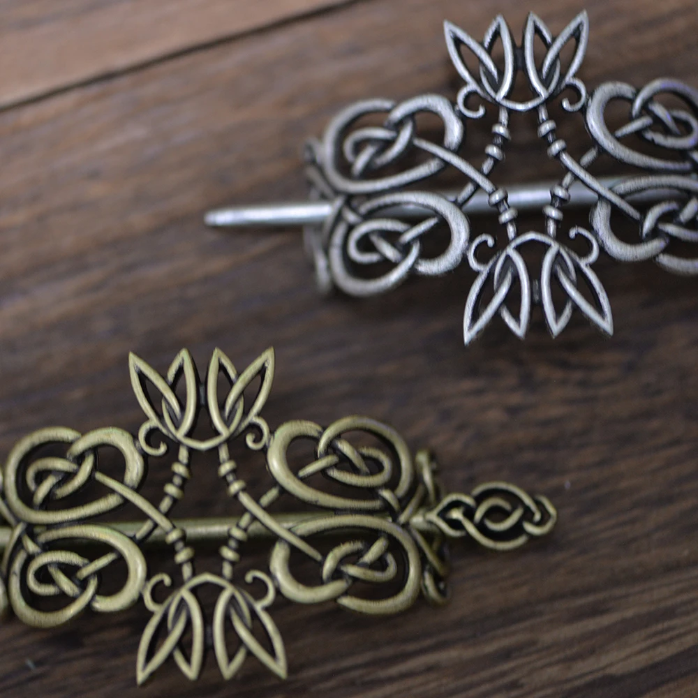 10PCS Legendary Knot Viking Hairpin For Women Viking Celtics Knotwork Hairpin Hair Jewelry For Girls