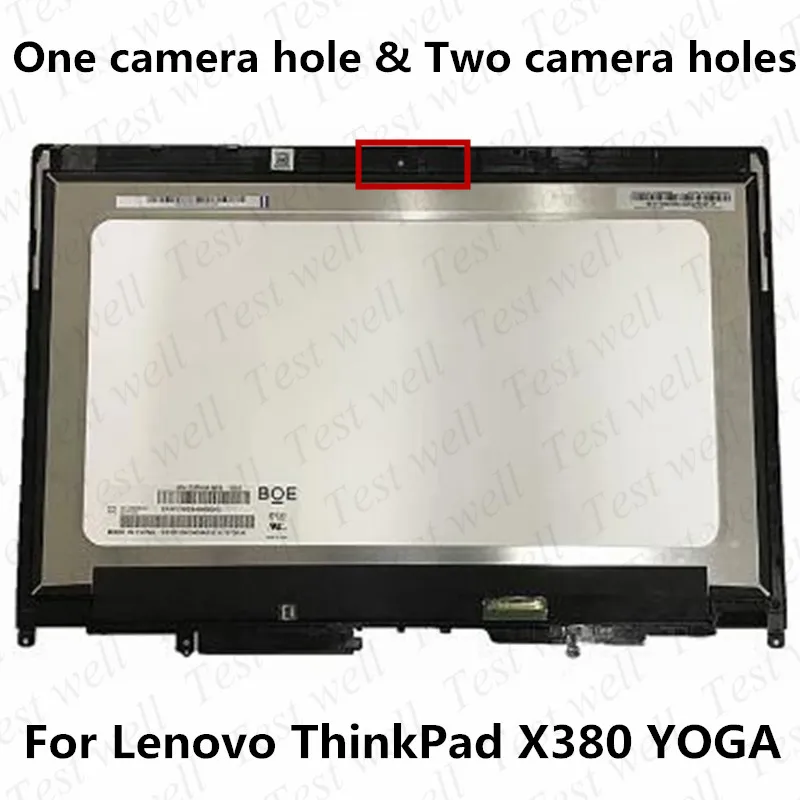 Original Notebook replace touch LCD assembly for lenovo thinkpad X380 Yoga 02DA172 02DA168 digitizer panel with display bezel