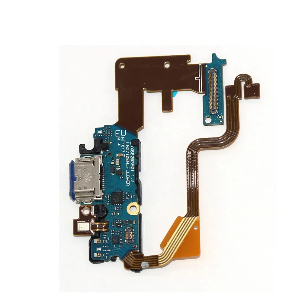 USB Charger Jack Board With Microphone For LG G7 G710 Charging Port Connector Board Flex Cable Replacement Parts