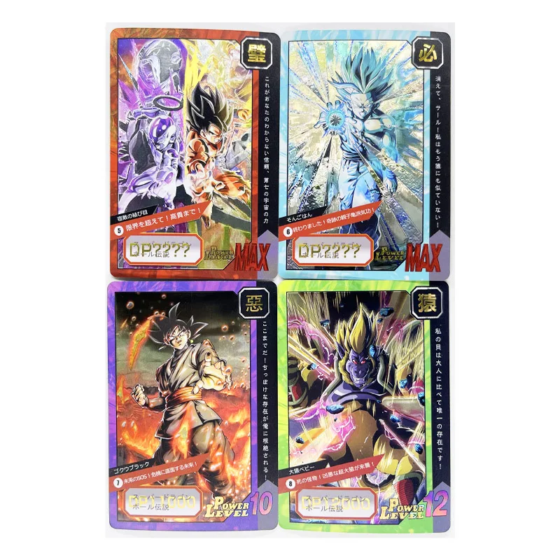 16pcs/set Dragon Ball Z GT Super Saiyan Heroes Battle Card Ultra Instinct Goku Vegeta Game Collection Cards