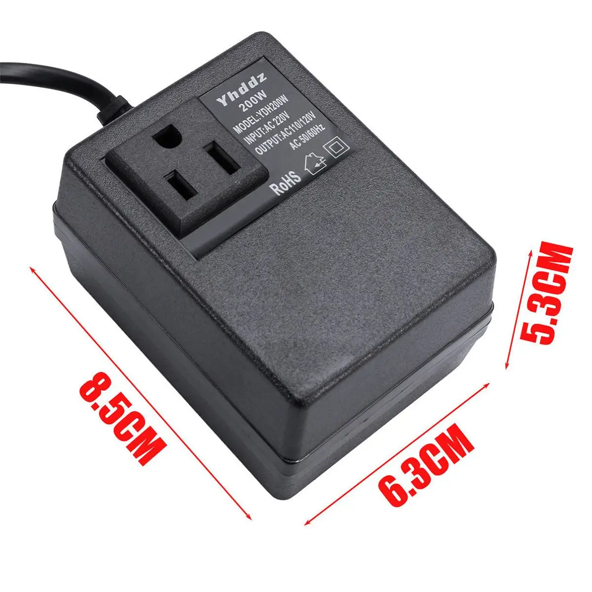 200W/300W Voltage Converter Transformer 220V To 110V Step Down Travel Voltage Transformer Converter EU/US Plug