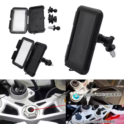 Bicycle Motorcycle Phone Holder telephone Support For YAMAHA YZF R1 2002-2017 R6 2006-2017 Bike Holder Waterproof Cover