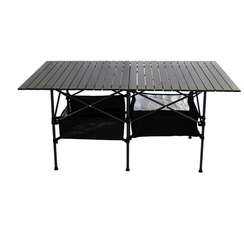 

Outdoor Folding Table Chair Camping Aluminium Alloy Picnic Table Waterproof Durable Folding Table Desk For 153*80*70CM