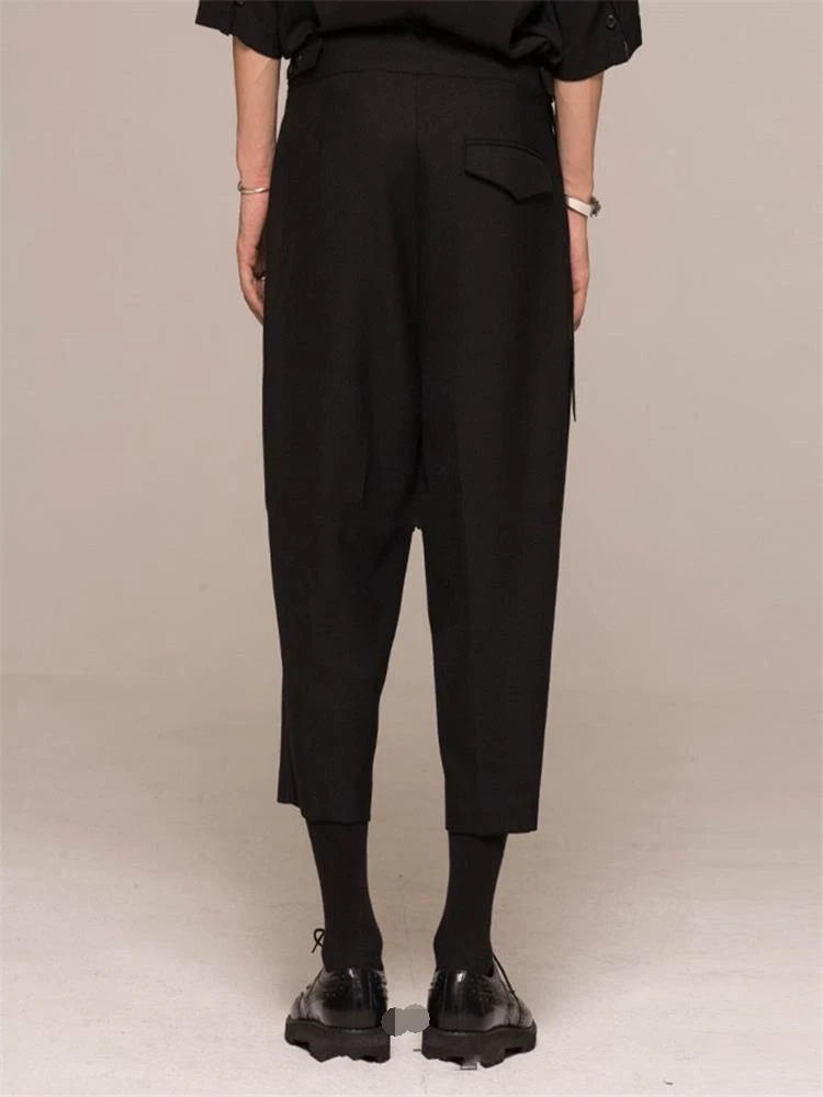 

Spring And Autumn Men's New Seven Cent Casual Pants Loose And Comfortable Solid Color Harlem Pants Versatile Turnip Pants