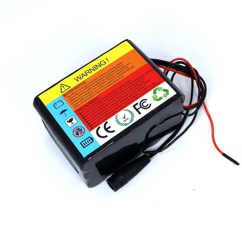 SMALLDEN 12V 15ah 18650 리튬 충전지 11.1V 15000mAh, 헤르 니아 램프, 앰프, 모니터링 + 12.6V 충전기 용 bms 포함