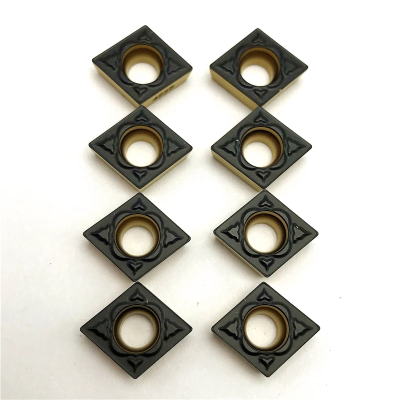 Imagem -03 - Inserções de Carboneto Ccmt09t304 Ccmt09t308 pm 4225 Metal Torneamento Ferramenta Torno Rosto Fresa Ccmt 09t304 09t308 10 Peças