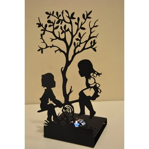 Pnr Tahteravalli Kids Metal Candle Holder Candlestick