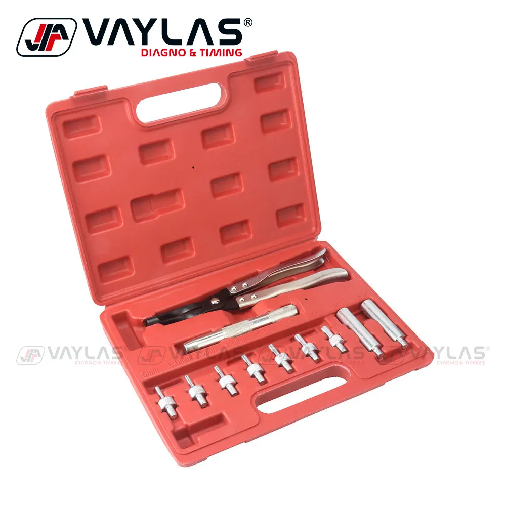 11Pcs Valve Oil Seal Removal Tools Set Auto Valve Extraction Pliers Valve Spring Pliers Tool Kit