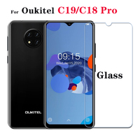 2 Pcs 9H 2.5D Tempered Glass Case For Oukitel C19 C18 Pro Transparent Screen Protector Anti-Explosion Protective Film Cover