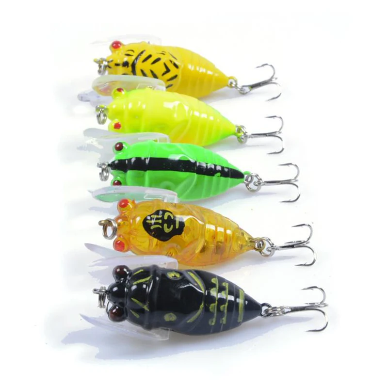 DYGYGYFZ 1pcs Cricket Fishing Lures Artificial Soft Insect Bait Pesca Lightweight Lifelike Insect Bait Plastic Hard Bait