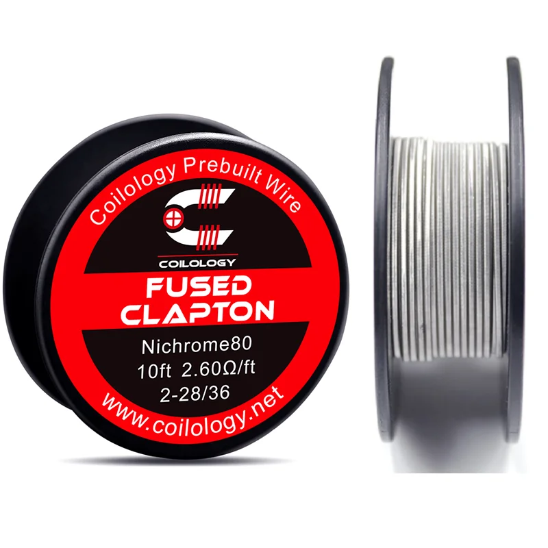 Coilology Heating Wire Fused Clapton NI80 Coil 2.6ohm 2-28/36 10 Feet Resistance Wire for Rta Tank Rda Atomizer Vape Accessory