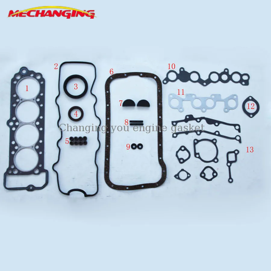 B53 D5 E3 E5 E5E3 For MAZDA 323 I/II/III 1.3 1.5 i Engine Rebuild Kits ENGINE GASKET Full Set 50046600