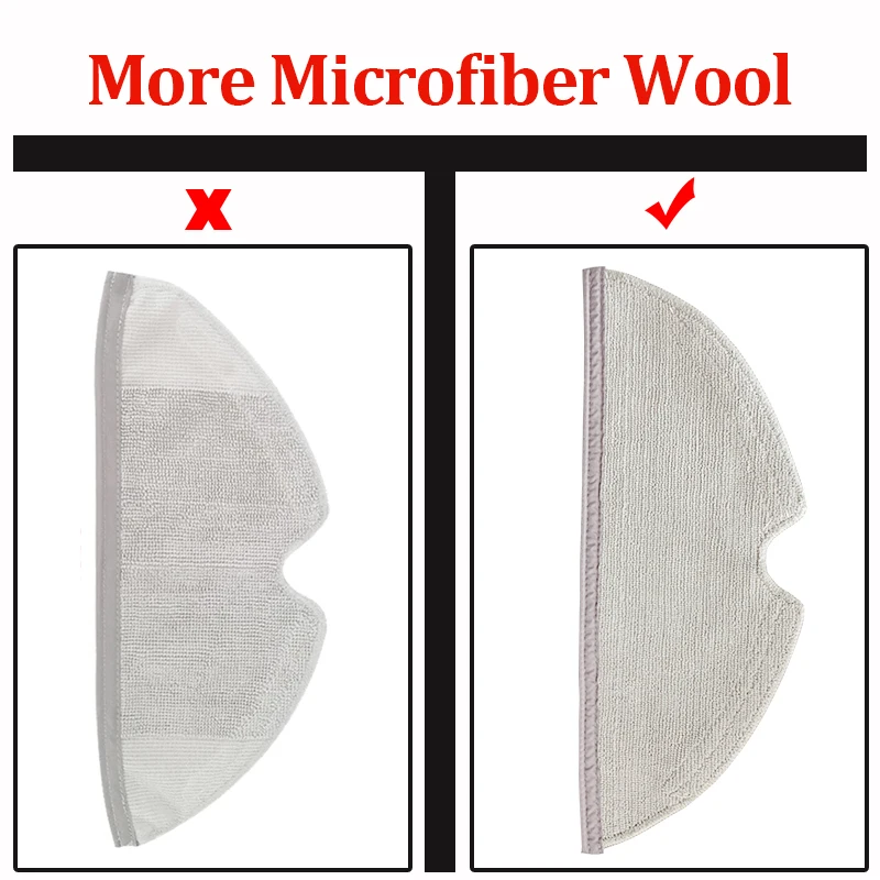 For Xiaomi 1s Sdjqr01rr For Roborock S5max S50 S55 S6 New Mop Cloths Rags Vacuum  Vacuum Cleaner Parts Replacement Accessories