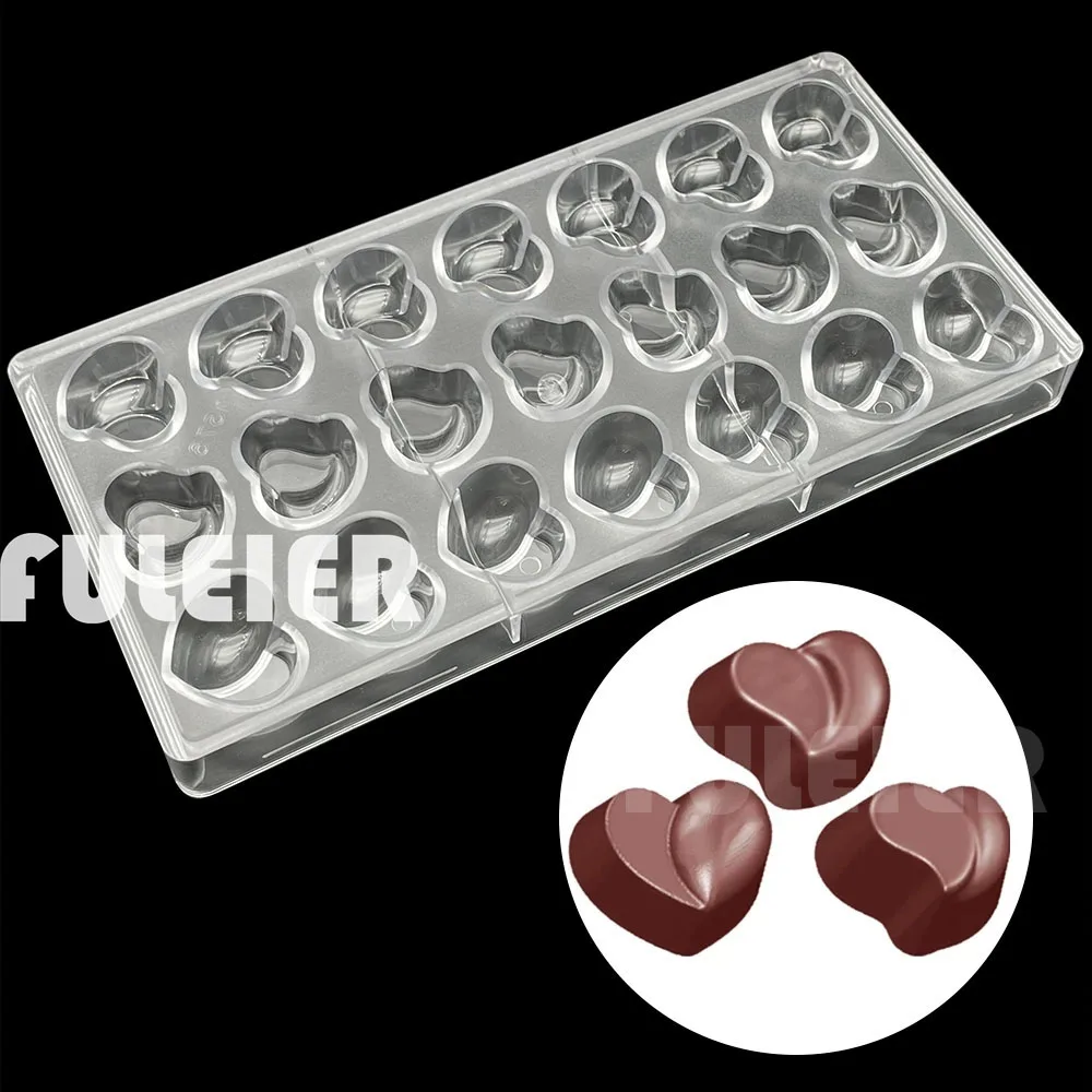 Belgian Polycarbonate Chocolate Molds Baking Cake Sweets Candy Bar Mould BonBon Confectionery Tools Bakeware