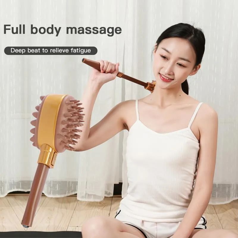 

Massage Hammer Meridian Hand-Held Cervical Spine Back Leg Massage Telescopic Scratche Stick for Itch Extendable Antibacterial