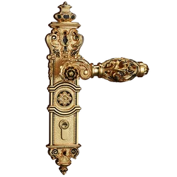 85mm All copper Hollow out mute door lock indoor wooden door lock handle lock room door lock European luxury style villa lock