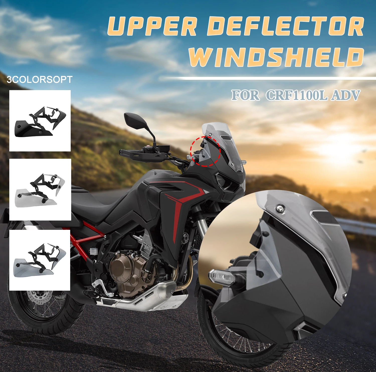 CRF 1100 L Windshield Windscreen Trim Cover Side Panels Wind Deflector For Honda CRF1100L Africa Twin Adventure Sports 2020 2021