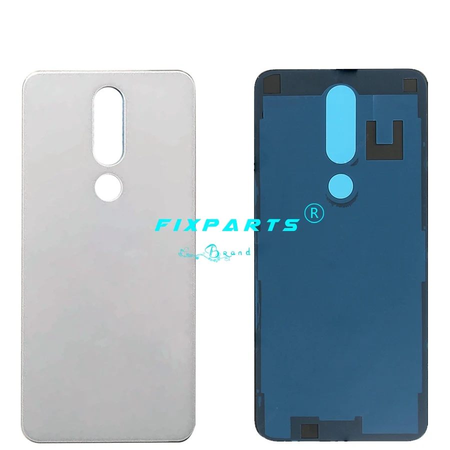 For Nokia 5.1 Plus 6.1 Plus 8.1 X7 TA-1102 TA-1105 TA-1108 TA-1109 TA-1112 TA-1120 1199 Glass Rear Back Housing Battery Cover