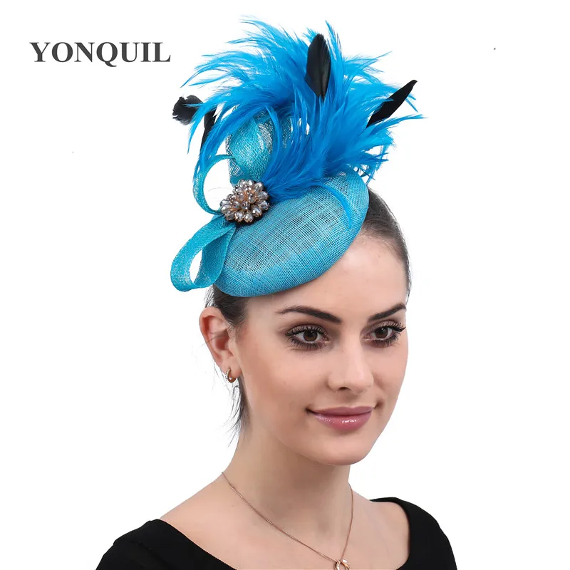 Damen Elegante Rote Fascinator Hut Hochzeit Kopfschmuck Mit Clips Mode Party Headwear Weibliche Derby Fedora Anlass Fedora Kappe