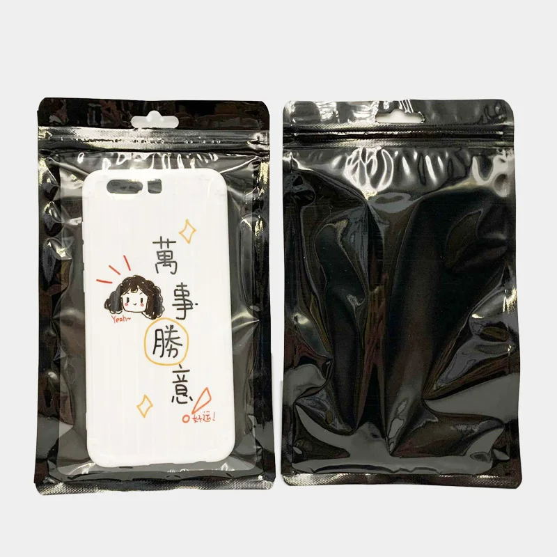 

1000Pcs/Lot Universal Blank Black Mobile Phone Case Cover Retail Packaging Package Bag for XR 11 12pro max Wholesale