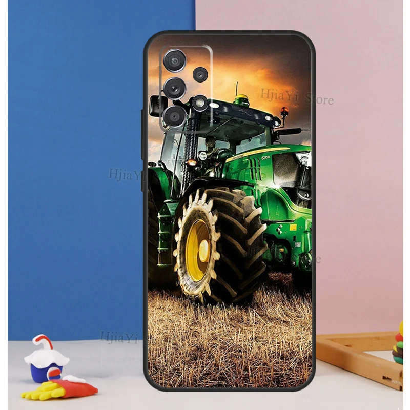 Farm Vehicle Tractor For Samsung Galaxy A52 A72 A20e A21S A50 A70 A01 A11 A12 A42 A31 A41 A51 A71 A32 Phone Case