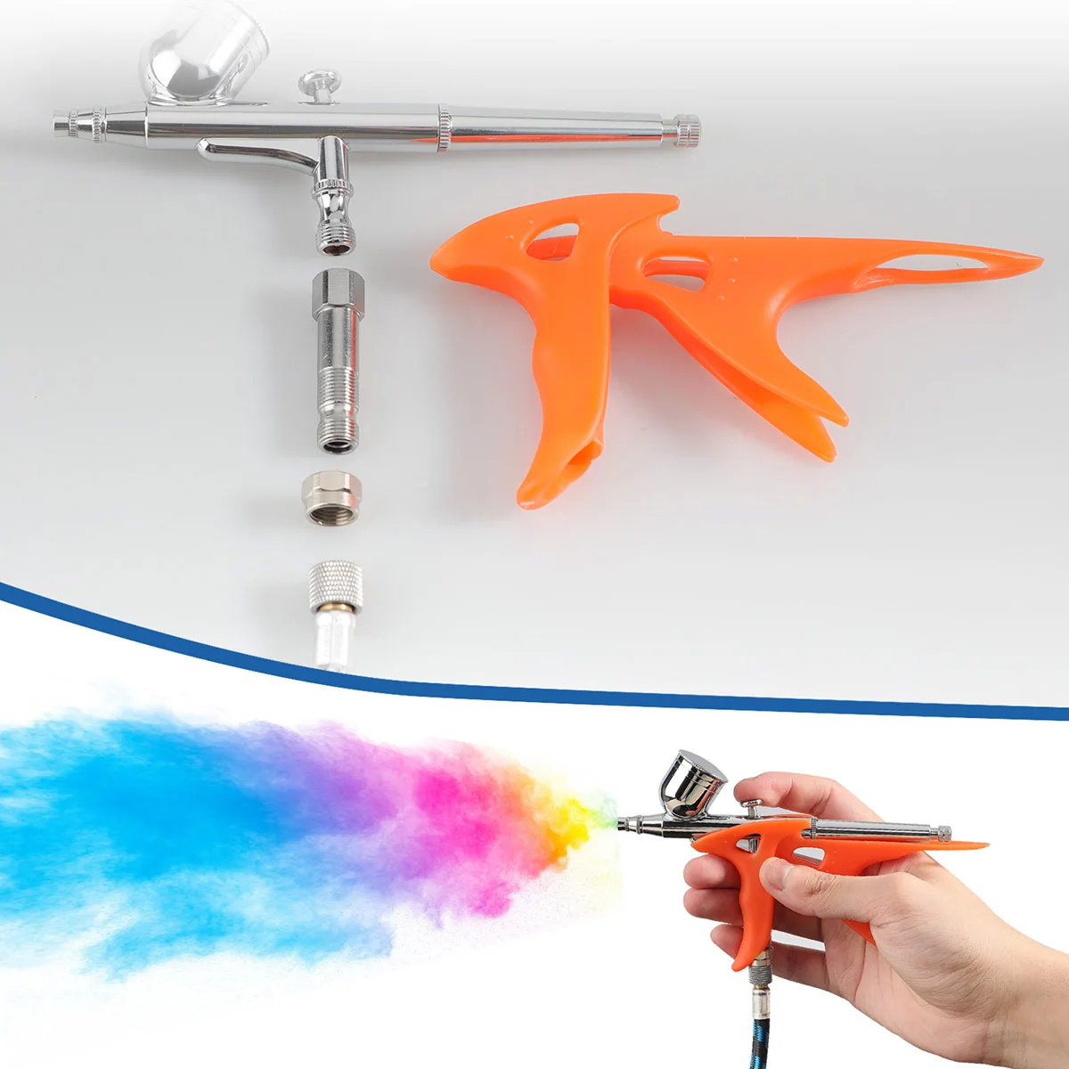 Airbrush Trigger Plastic Holder Handle Easy Grip with Ergonomic Hand Grip Airbrush Comfortable Use Tool Accessories