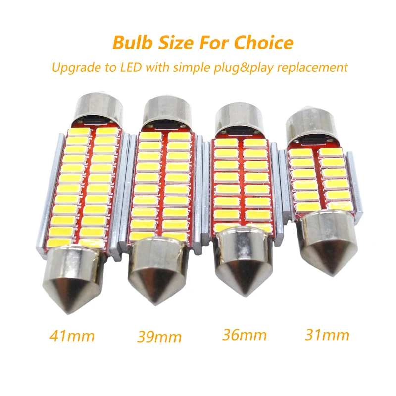 Festoon C5W LED Bulb Festoon LED For Kia Rio K2 K3 Ceed Sportage 3 Sorento Cerato Armrest Picanto Soul Optima Car Interior Light