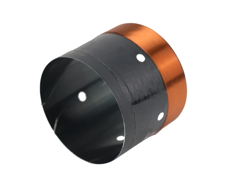 سلك نحاسي مستدير لمكبر الصوت ، ملف صوت جهير ، ألومنيوم أسود ، تصنعه بنفسك ، مكبر صوت 10-15 بوصة ، 2 ، من من من من من من من من من ومن ثم ، 64 ،