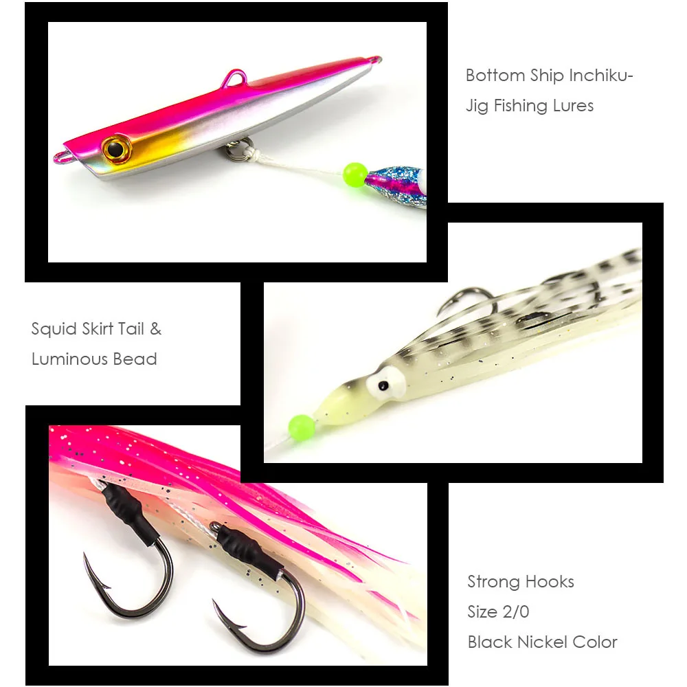 Countbass Inchiku Jig 180g – Anzuelo assist pulpo para jigging de fondo - imagen 4