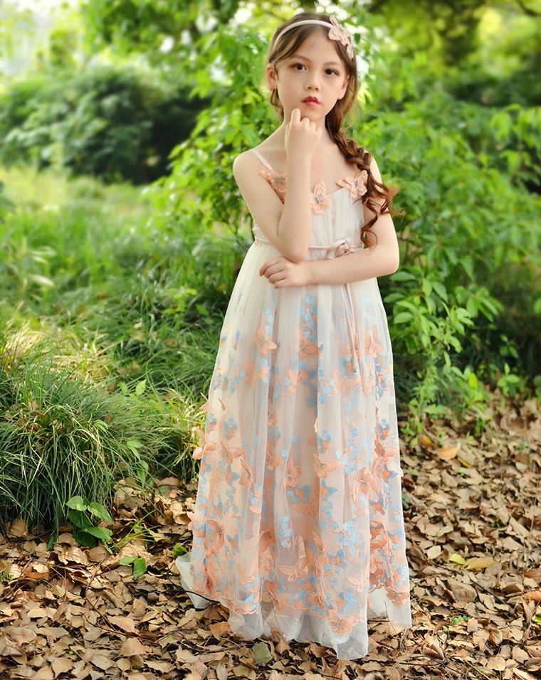 1Yard Exquisite 3D Butterfly Embroidery Lace Fabric Multicolor Gold Thread Bridal Gown Wedding Fabrics Tulle Cloth DIY Dress