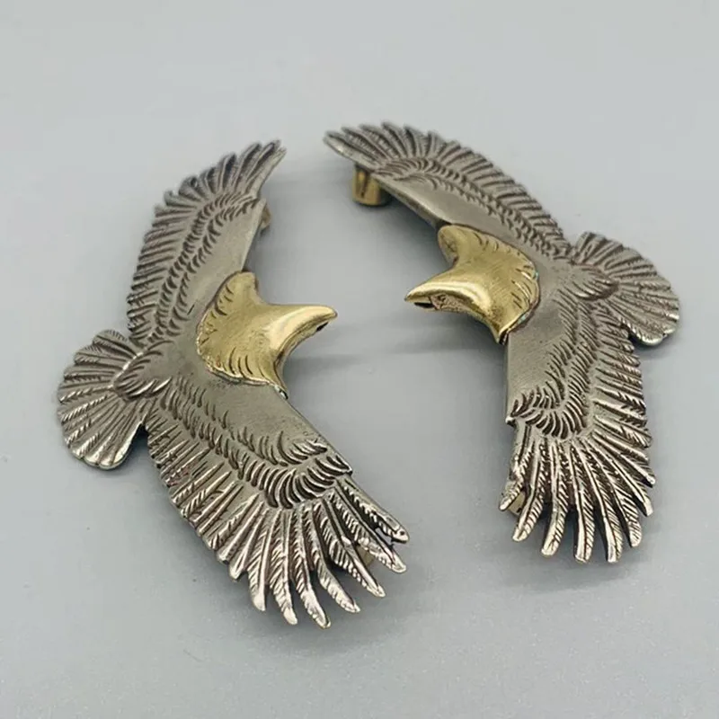 Brass Eagle Belt Decorative Buckle Wallet Bag Screw Rivet Buckle Accessories Retro Fashion Metal Buckle Saddle Leather Craft